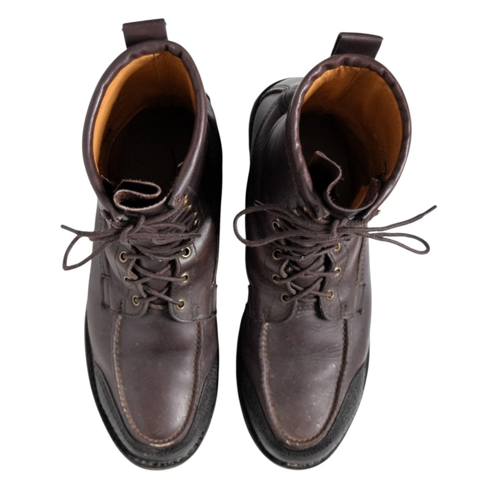 Orvis Matterhorn Upland Hunting Boots Mens 13 D Brown Leather Vibram Made In USA - Picture 3 of 11